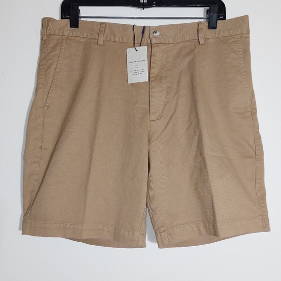Peter Millar Crown Men's Pilot Twill Short Pima Cotton Classic-Fit NWT - Picture 4 of 14